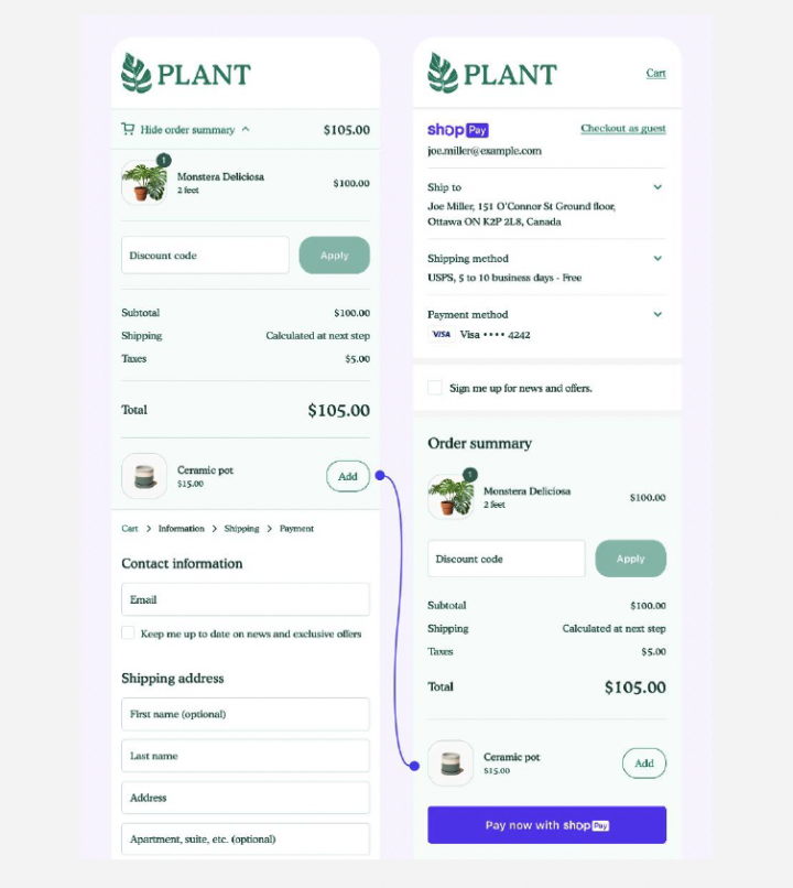 nouveautés shopify