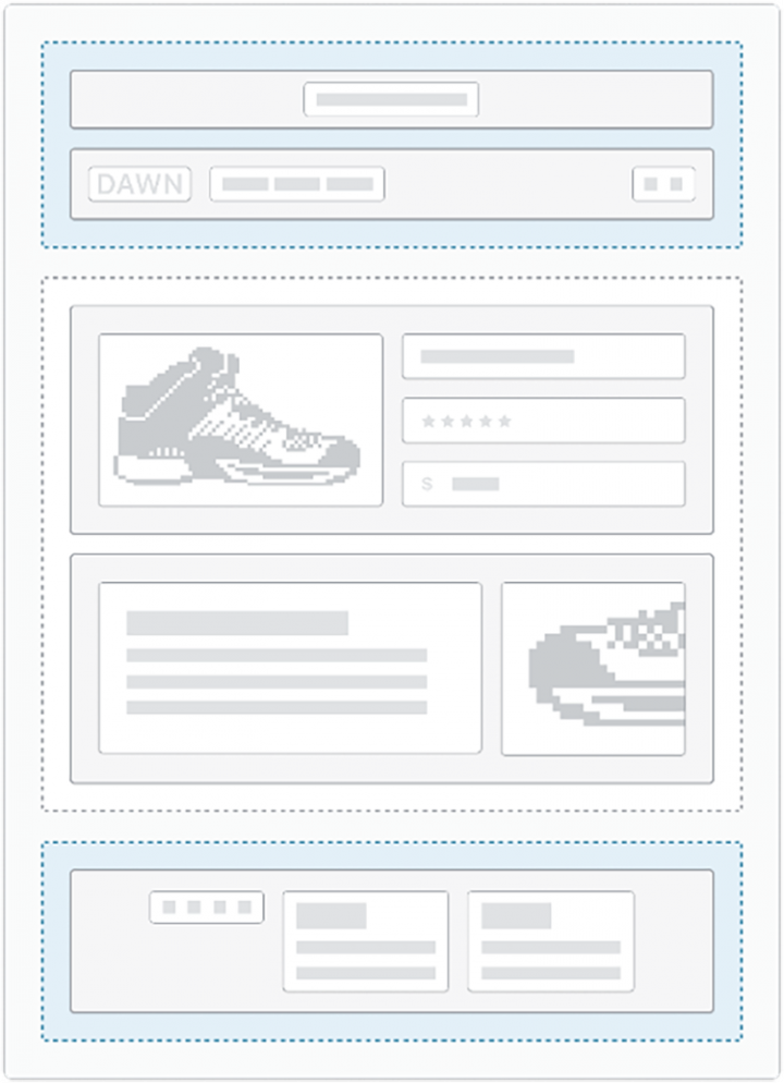 Group Sections Shopify